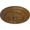 Ekena Millwork Wigan Ceiling Medallion, Hand-Painted Smokey Topaz Crackle, 16"OD x 2 1/4"P CM16WGSTC - alternate 3
